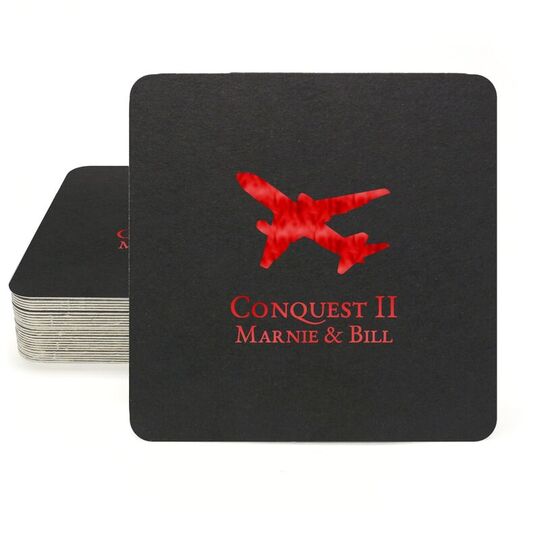 Airliner Square Coasters